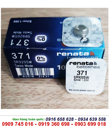 Renata SR920SW-371, Pin Renata SR920SW-371 silver oxide 1.55v Swiss